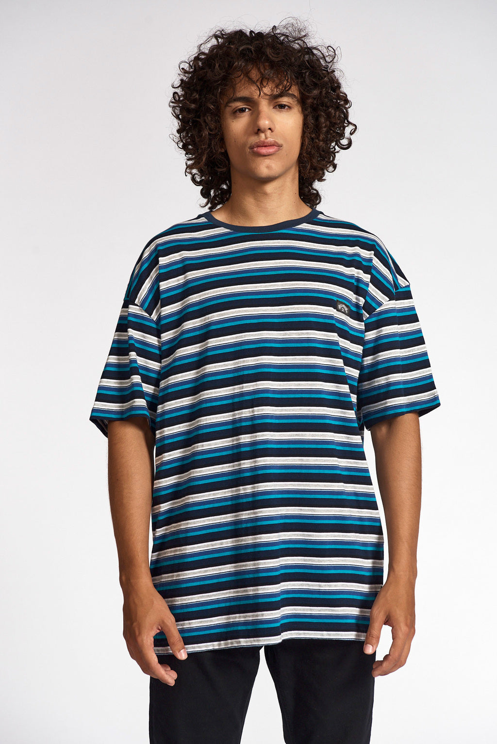 Remera Mc Billabong Fully Racked Over Tee Rayado