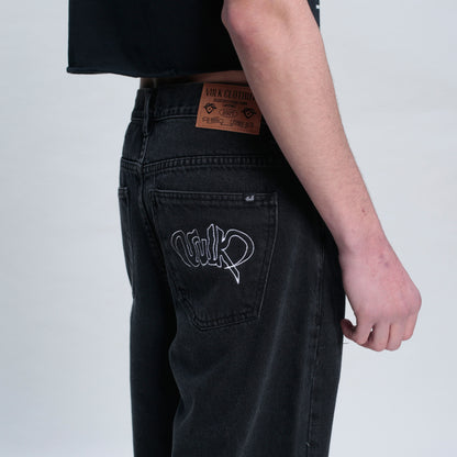 Jean Vulk Baggy Trash Jean Black