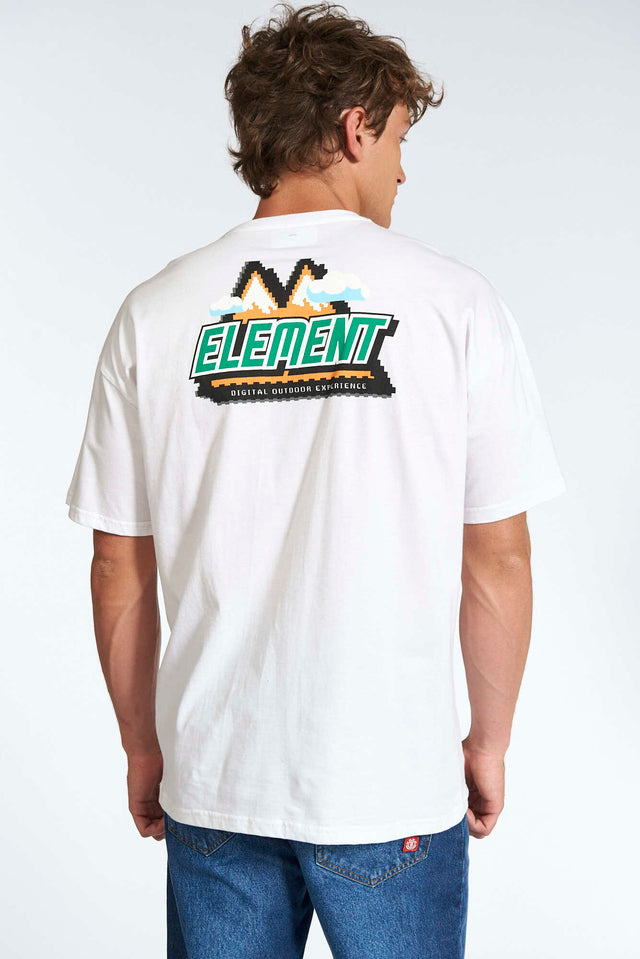 Remera Mc Element Digital Over Tee Blanco