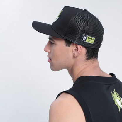 Gorra Vulk Team Flat Trucker Black