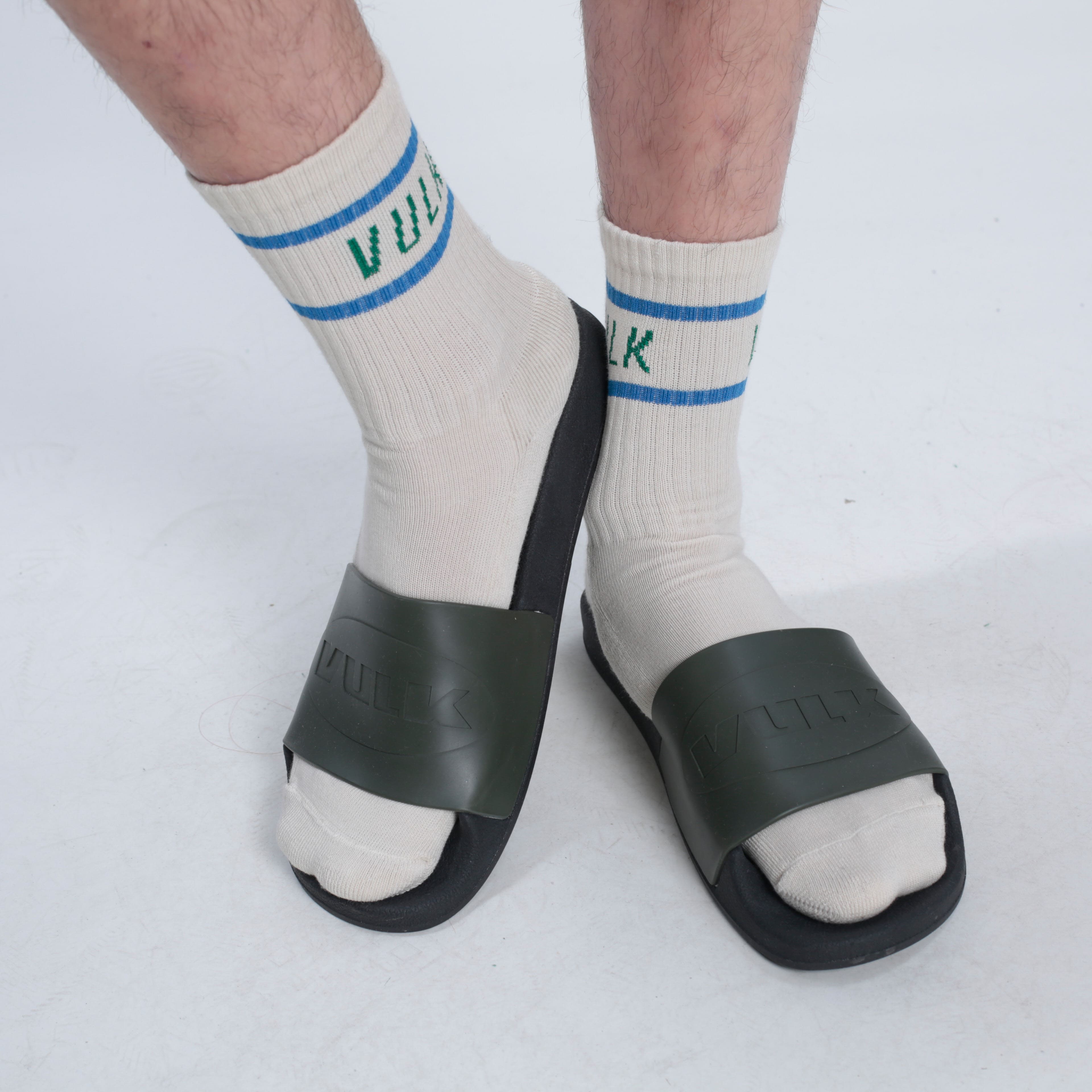 Ojotas Vulk Oval Slides Green