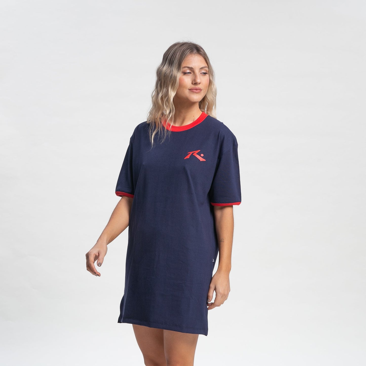 Vestido Rusty Competition Ringer Dress Ld Navy