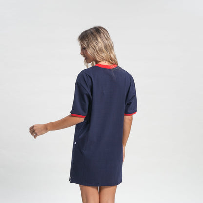 Vestido Rusty Competition Ringer Dress Ld Navy