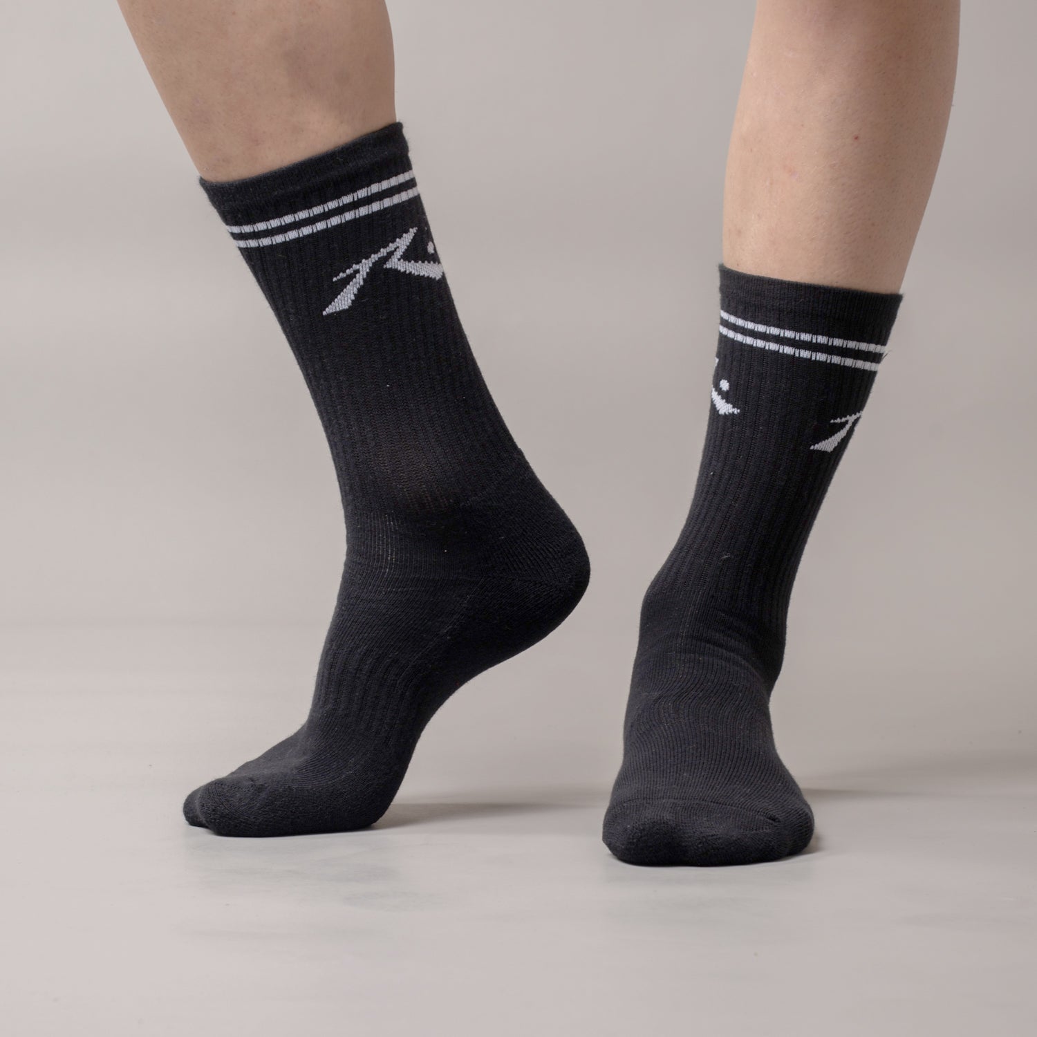 Medias Rusty Comp Mid Calf 4-Sock Pack Black 1