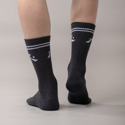 Medias Rusty Comp Mid Calf 4-Sock Pack Black 1