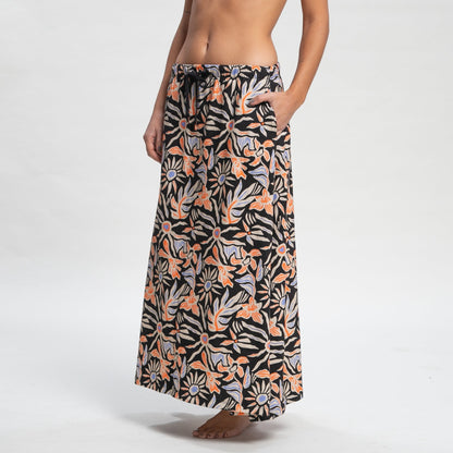 Pollera Rusty Cutout Maxi Skirt Ld Black