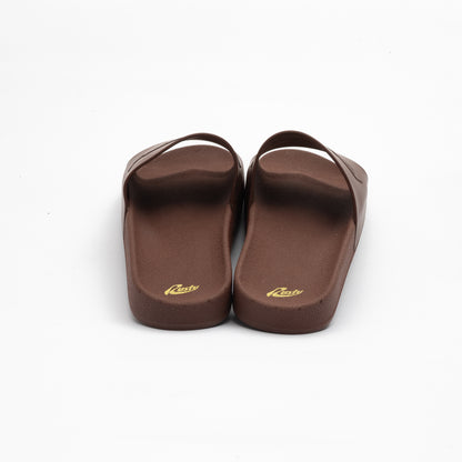 Ojotas Rusty Elemental Slide Dark Chocolate