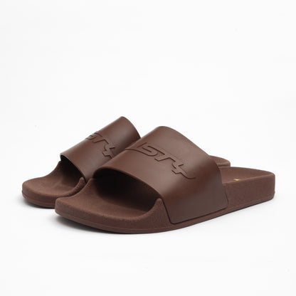 Ojotas Rusty Elemental Slide Dark Chocolate