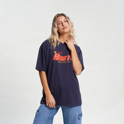 Remera Mc Rusty Girls Surf Oversize Tee Ld Navy