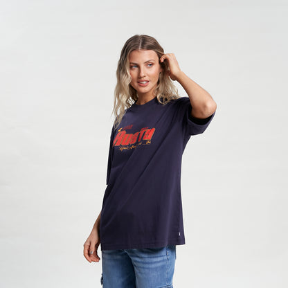 Remera Mc Rusty Girls Surf Oversize Tee Ld Navy