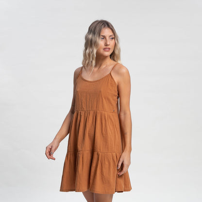 Vestido Rusty Heather Slip Dress Ld Cocoa