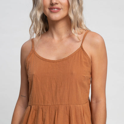 Vestido Rusty Heather Slip Dress Ld Cocoa