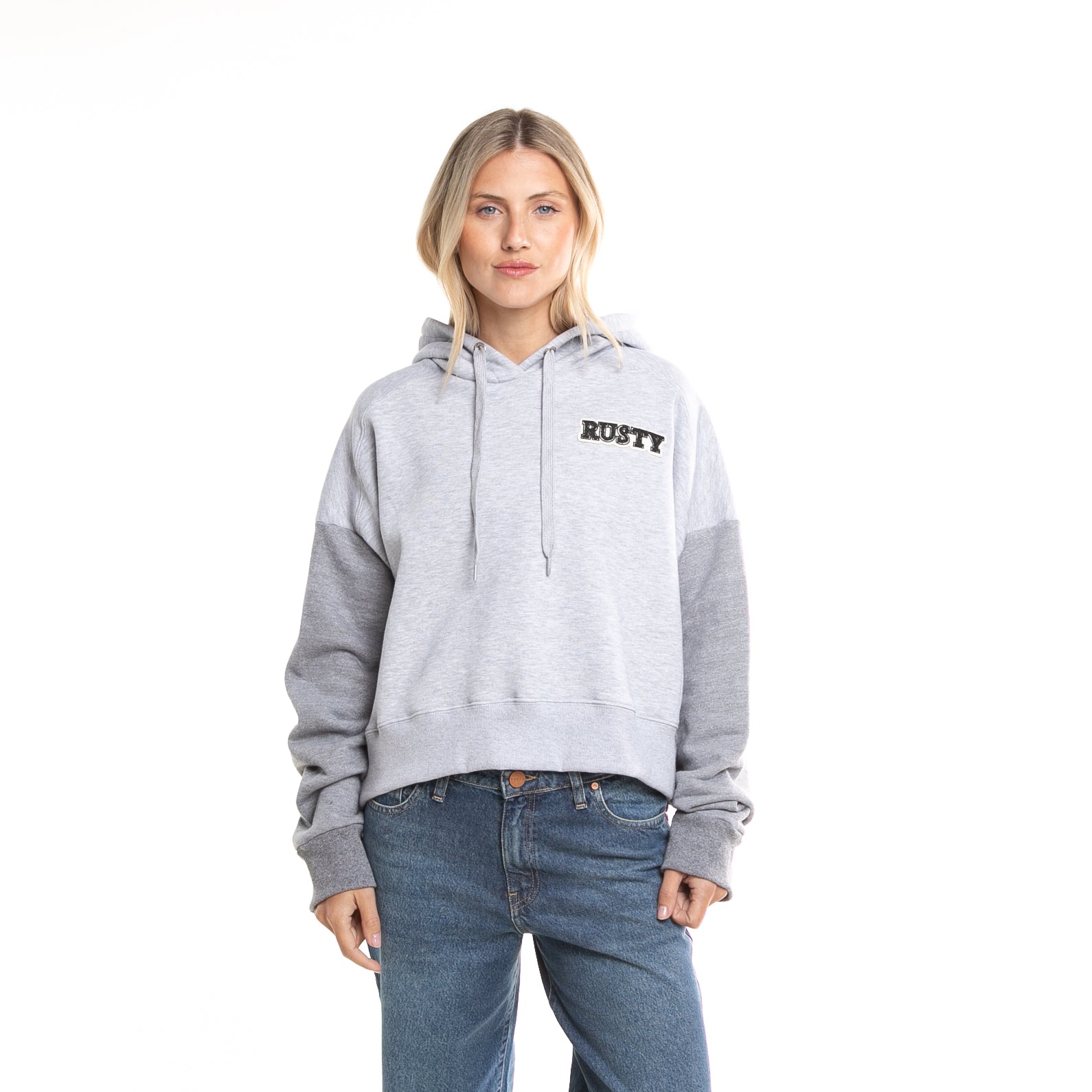 canguro_rusty_college_contrast_hood_ld_grey_marle#BU#GREY MARLE