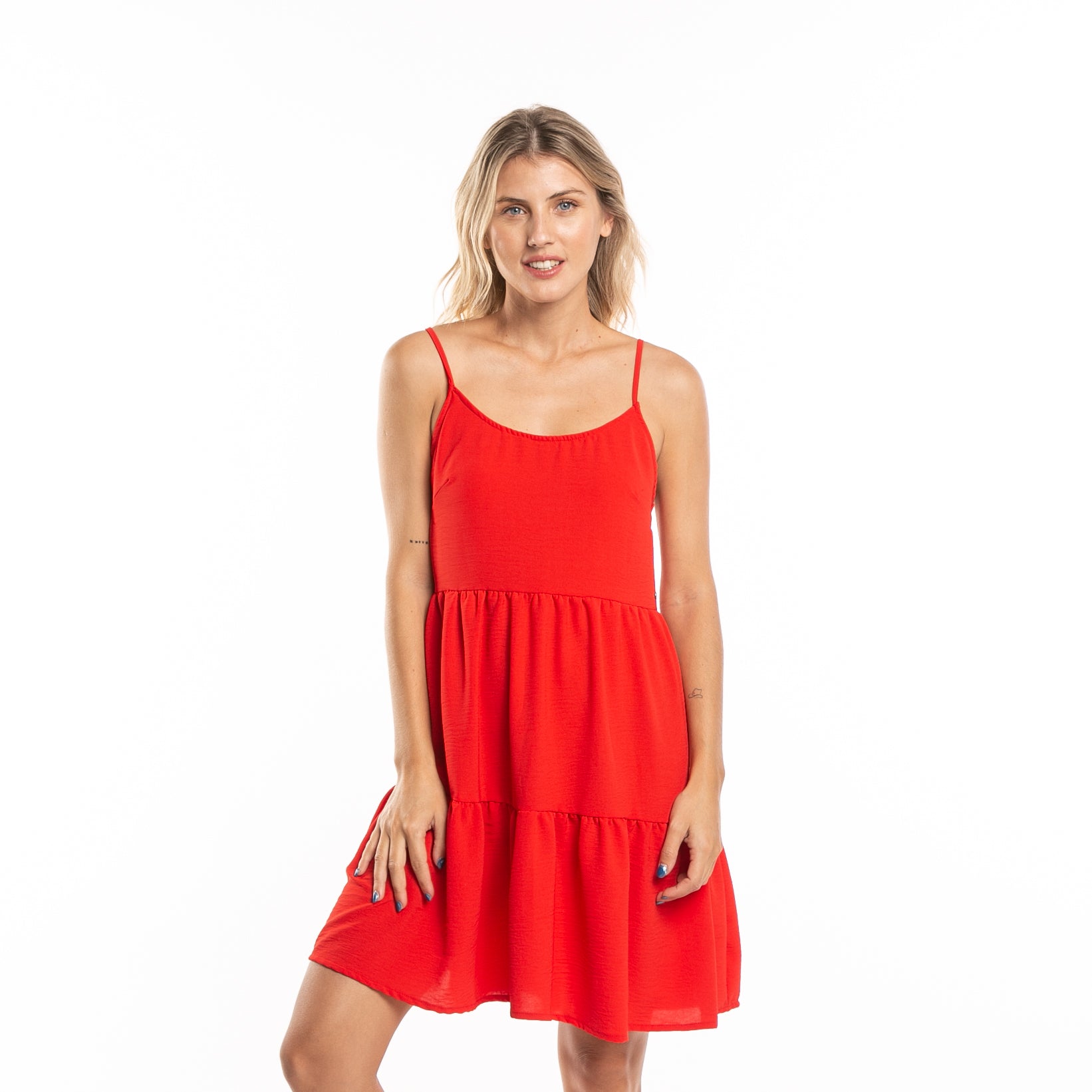 Vestido Rusty Heather Slip Dress Ld Radiant Red