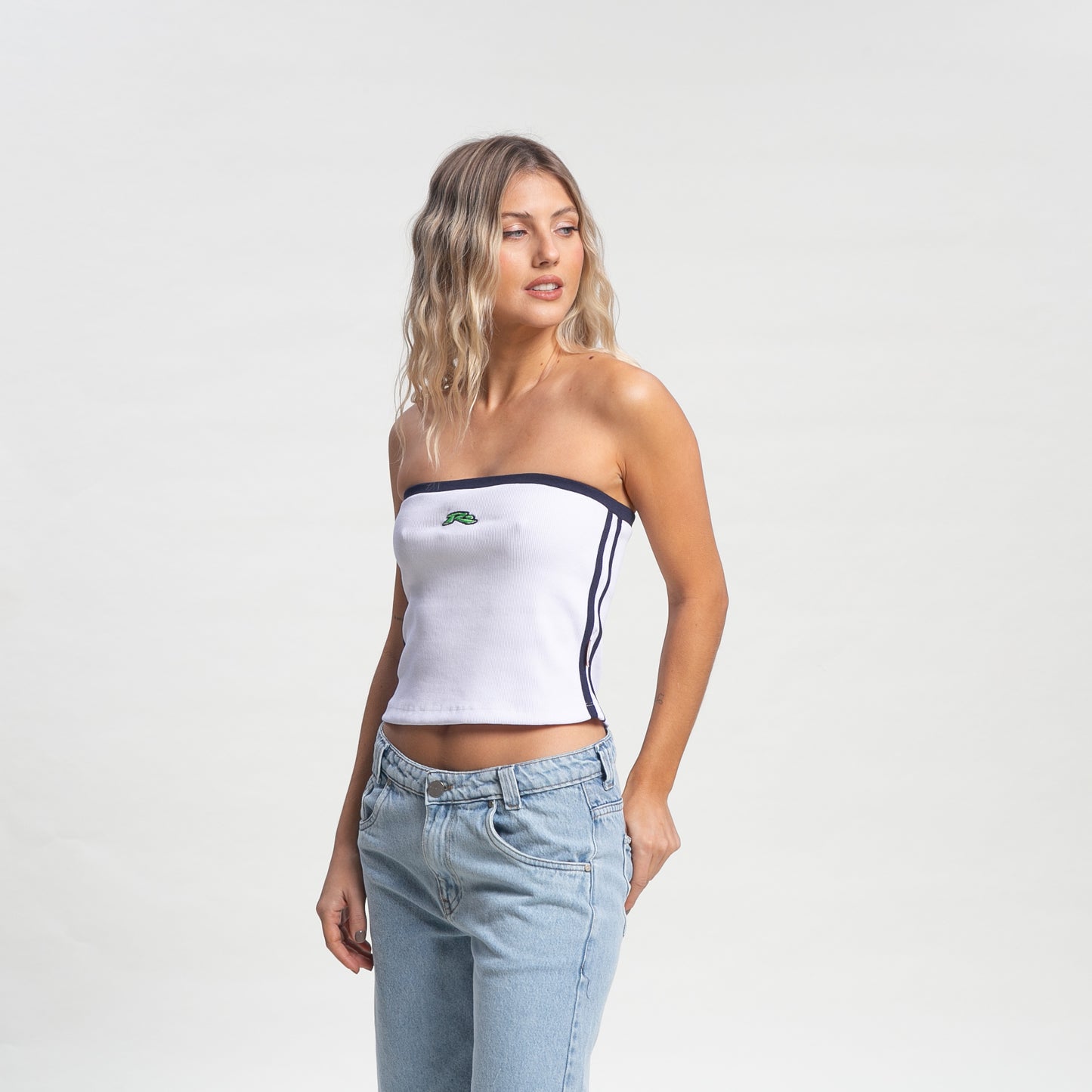 Fashion Top Rusty Nova Strapless Tube Top Ld White