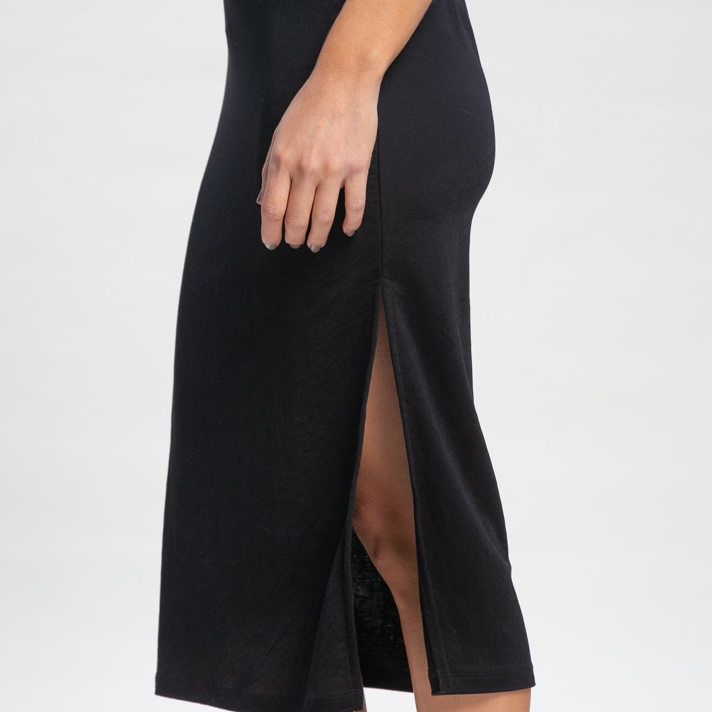 Vestido Rusty Vicky Night Slip Maxi Dress Ld Black