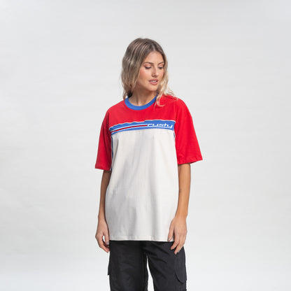 Remera Mc Rusty Speed Racer Oversize Tee Ld Ecru