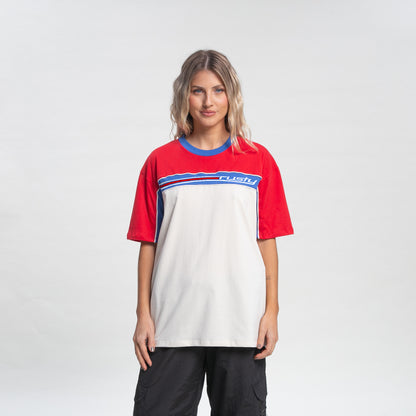 Remera Mc Rusty Speed Racer Oversize Tee Ld Ecru