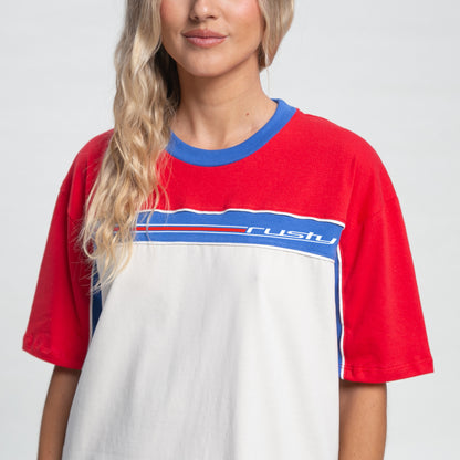 Remera Mc Rusty Speed Racer Oversize Tee Ld Ecru