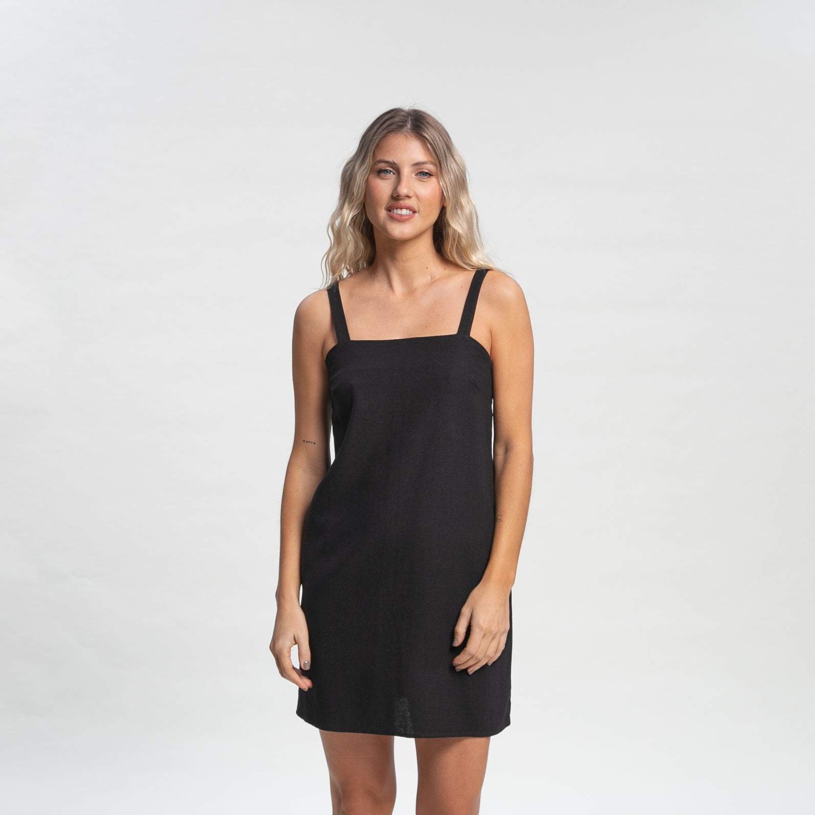 Vestido Rusty Meg Slip Dress Ld Black