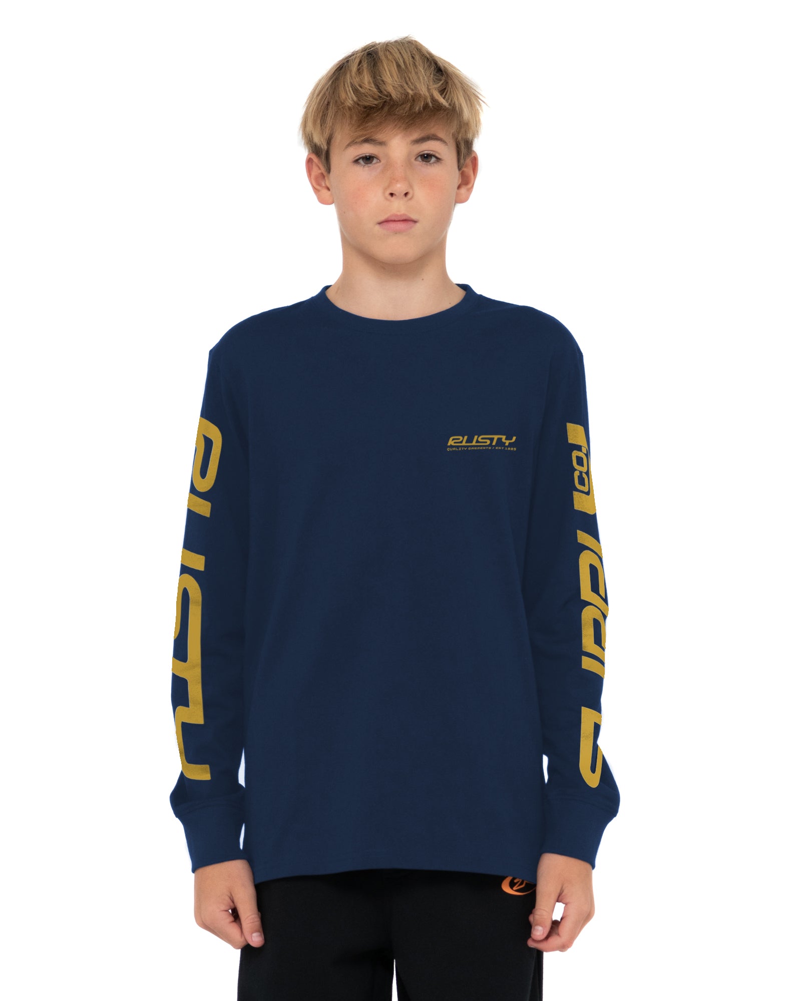 remera_ml_rusty_shoulda_shroug_ls_tee_jr_navy_gold#YT#NAVY/GOLD