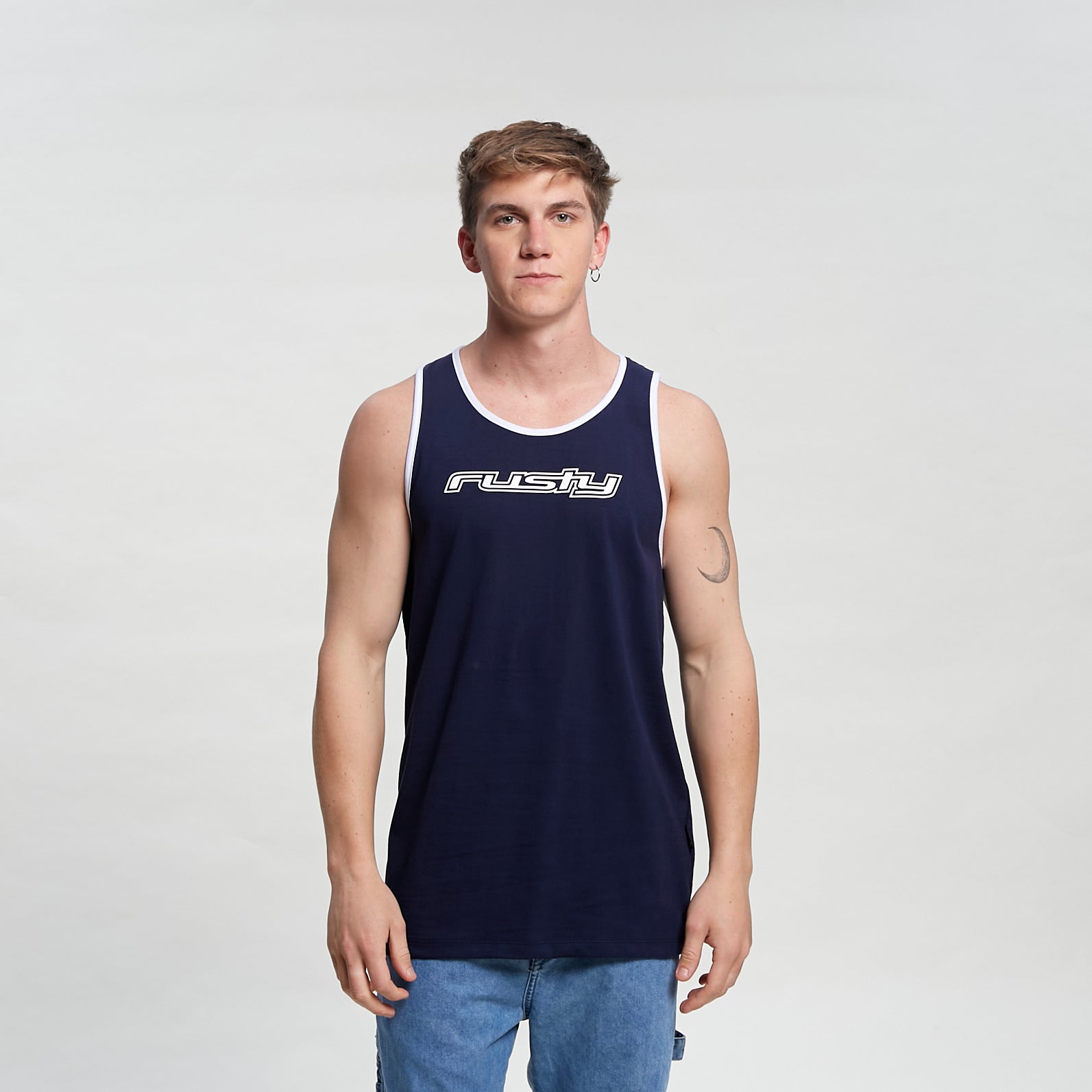 Musculosa Rusty Flip Daddy Tank Navy