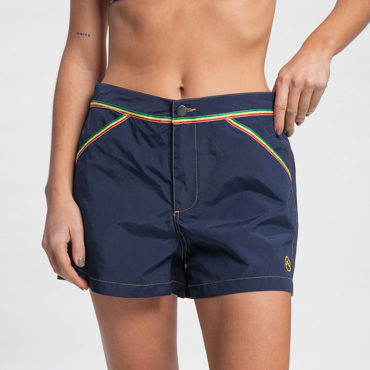 Bermuda Rusty Side Stripe Boardshort Ld Navy Blue