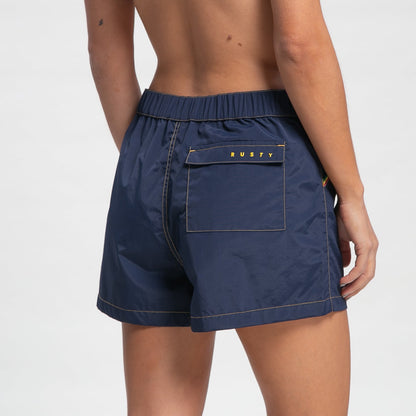 Bermuda Rusty Side Stripe Boardshort Ld Navy Blue