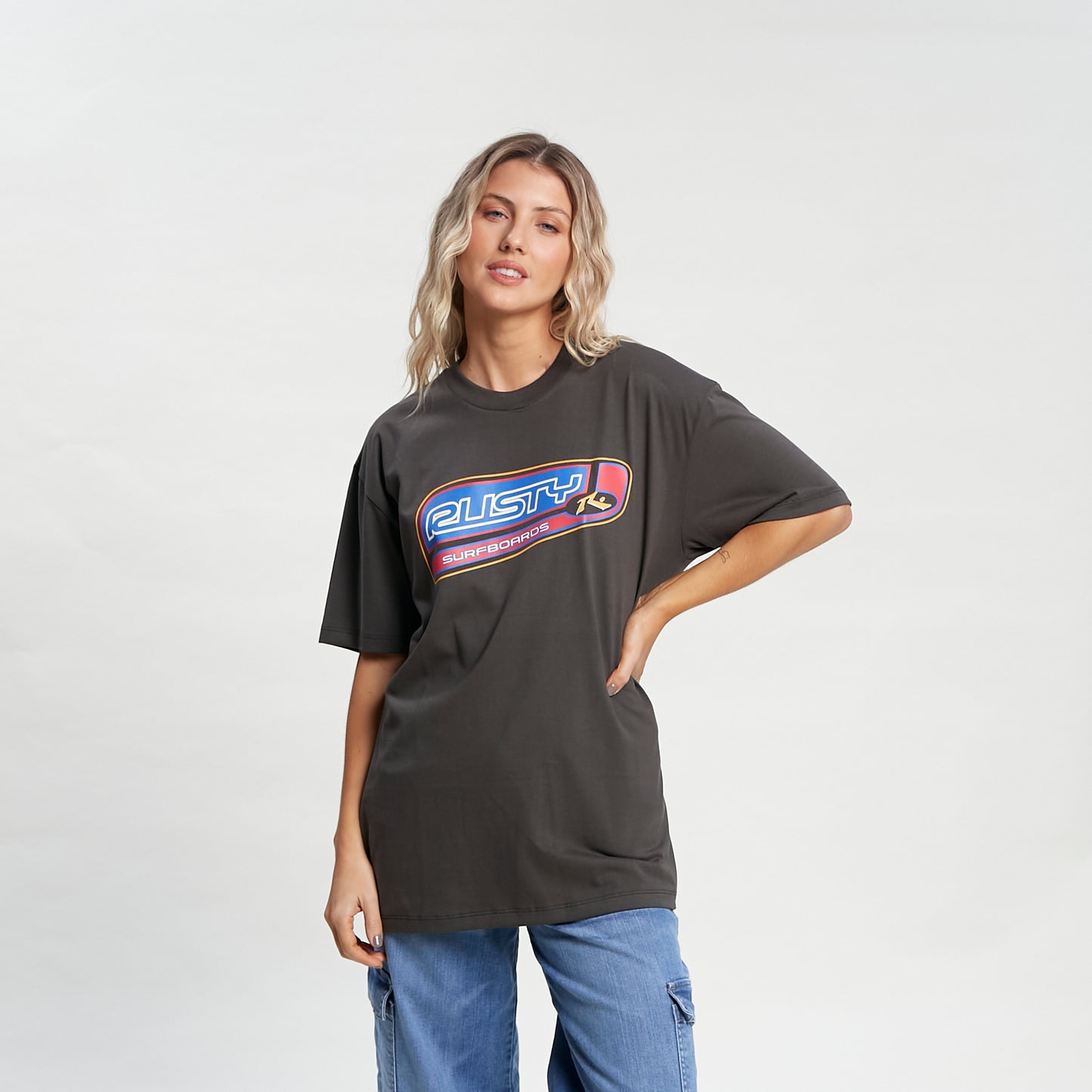 Remera Mc Rusty Primary Oversize Tee Ld Black Ink