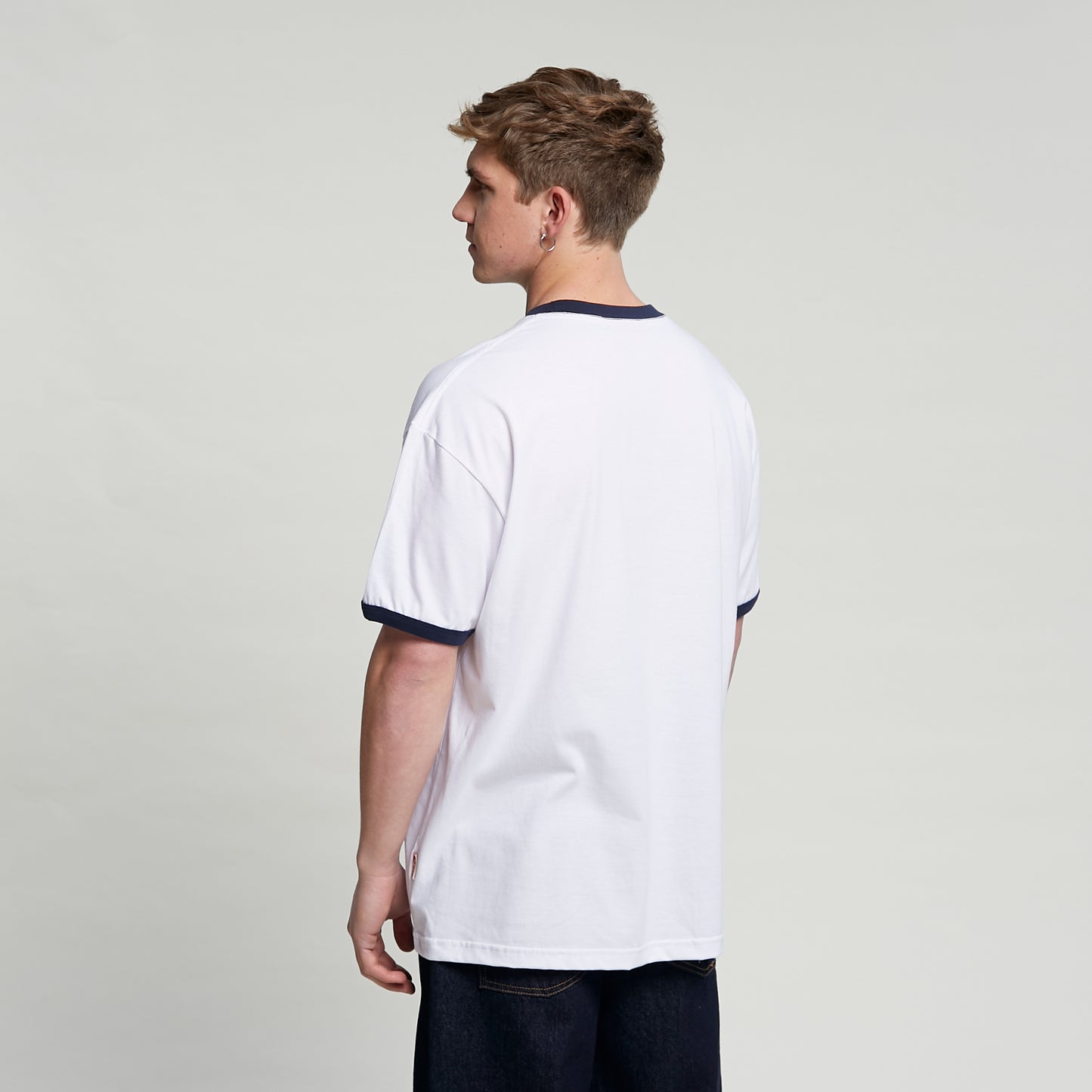 Remera Mc Rusty Dropout Ringer Short Sleeve Tee White