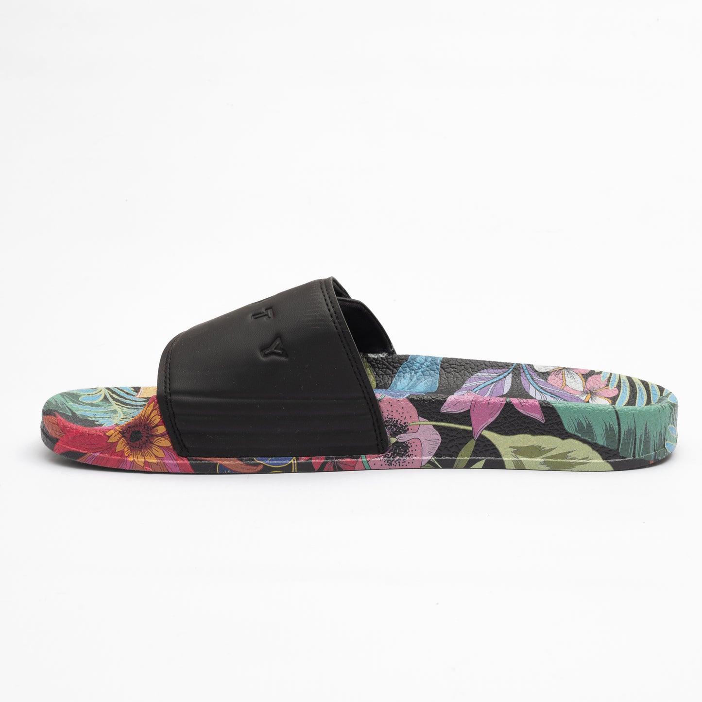 Ojotas Rusty Black Beach Palm Slide Ld Black