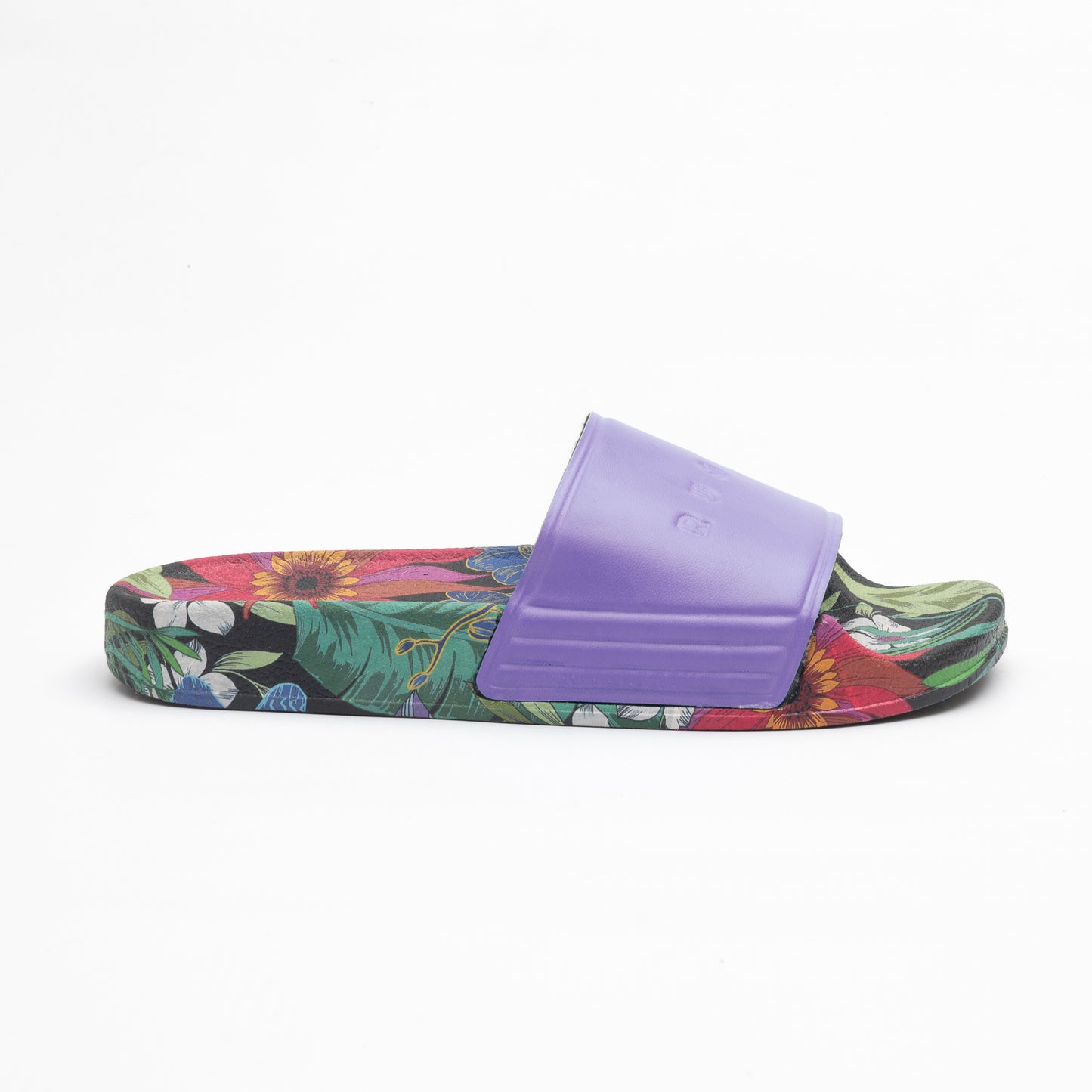 Ojotas Rusty Black Beach Palm Slide Girls Lilac