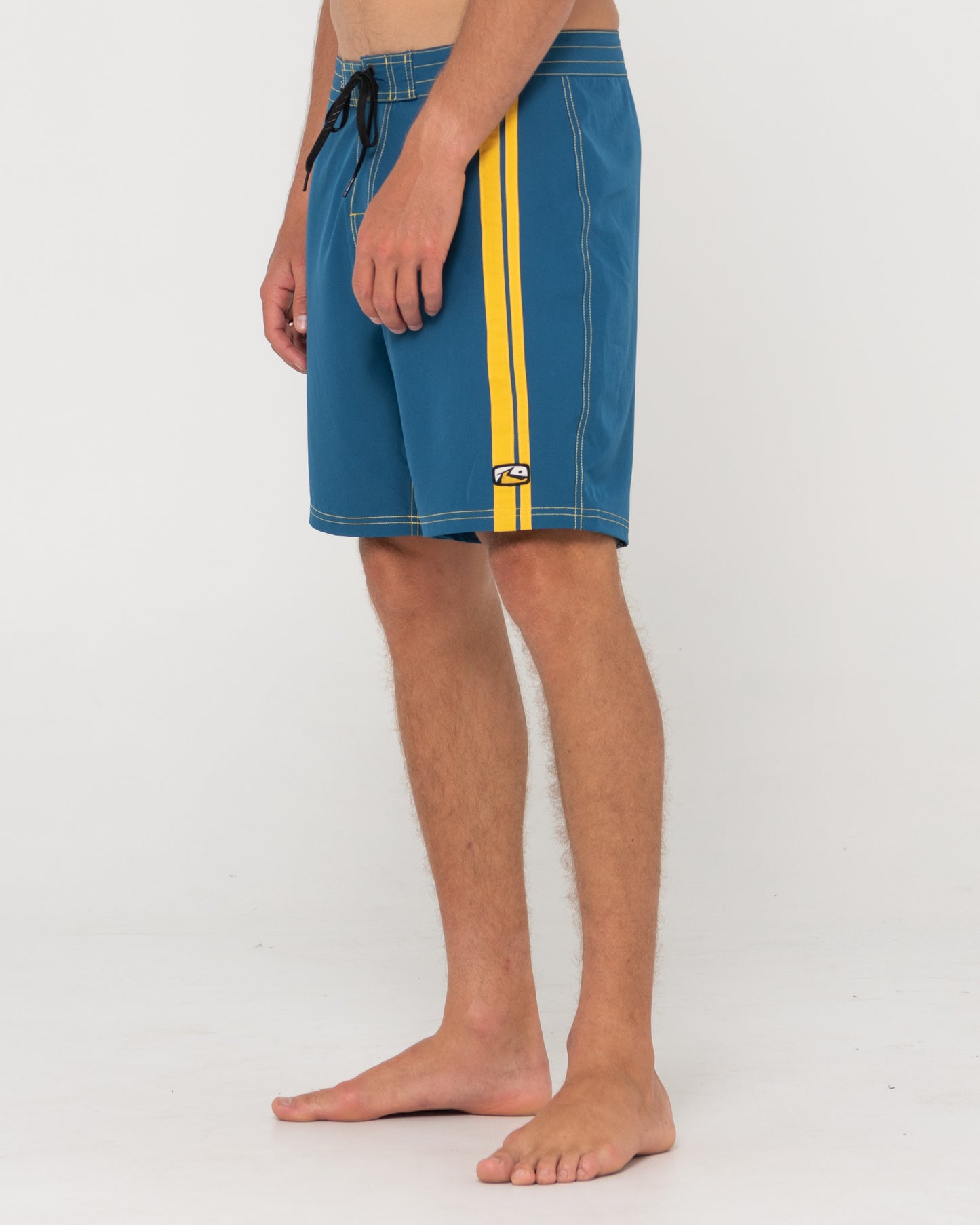Short Rusty Burnt Rubber Fitted Boardshort* China Blue