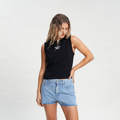 Musculosa Rusty Varsity Tank Ld Black