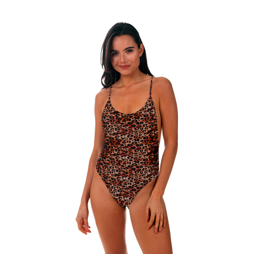 BIKINIS ANIMAL BRUSHED ONE PIECE LD RUSTY