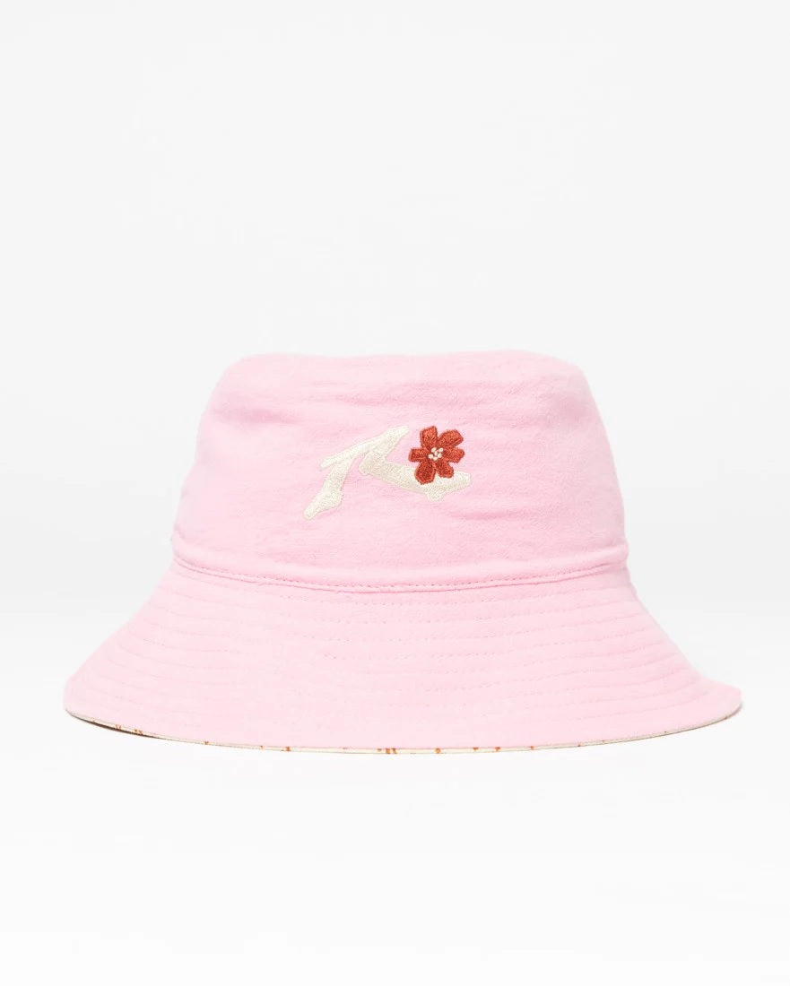 Pilusos Rusty Spring Time Reversible Bucket Hat* Pink Diamond