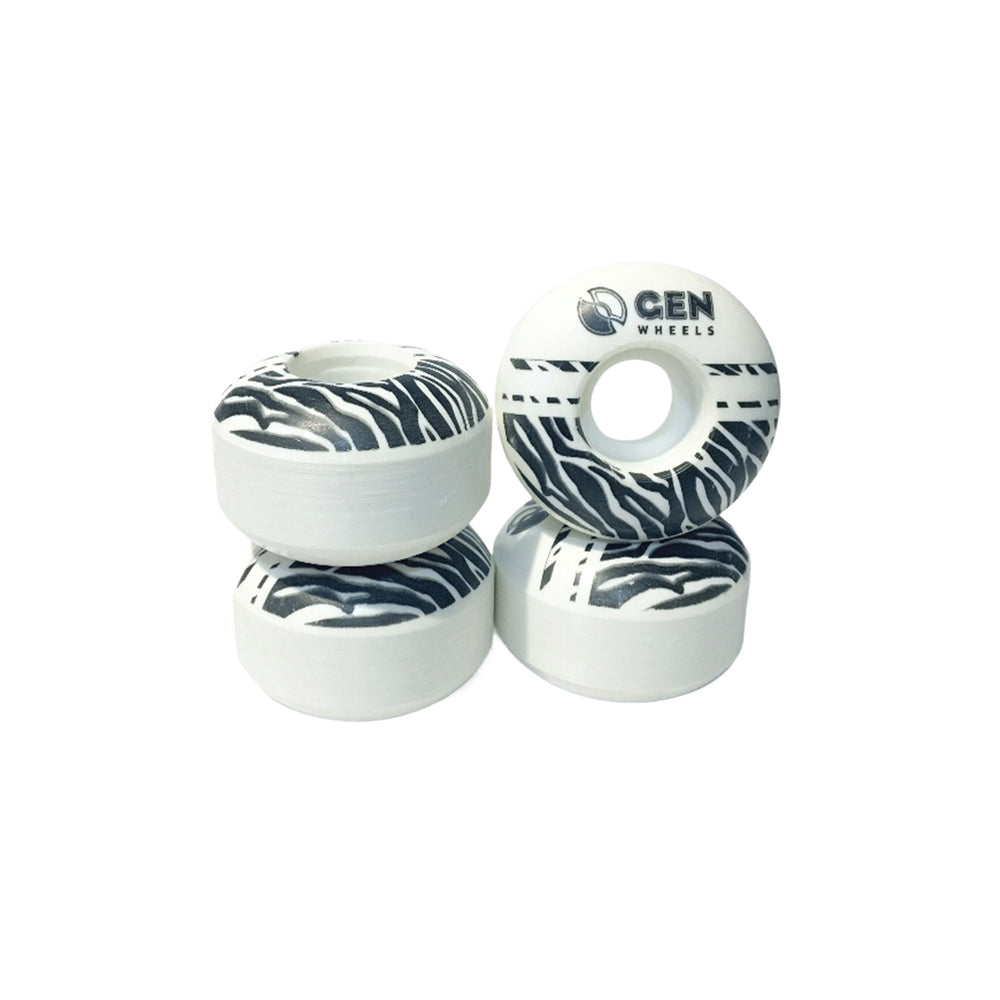 Ruedas Gen Zebra 53mm 100A Blanca